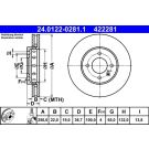Bremsscheibe Vw P. Up/Skoda Citigo 11 24.0122-0281.1