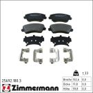 ZIMMERMANN Bremsbelagsatz, Scheibenbremse 25692.180.3
