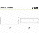 GLYCO Kurbelwellenlager H981/6 0.25mm