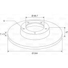 VALEO Bremsscheibe 186128