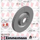 ZIMMERMANN Bremsscheibe 100.3301.20 Coat Z