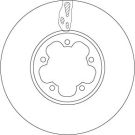 Bremsscheibe Ford P. Transit 2.2-3.2 Tdci 06-14 TRW SINGLE DF6781S