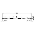 Handbremsseil PEUGEOT Boxer,FIA,CIT 06 1987482450