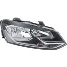 Scheinwerfer R H7/H7 +MOT SCHW/CHR HELLA PQ VW POLO 5,14-5,17 1EB 012 034-021