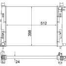 MAHLE Kühler, Motorkühlung CR 2166 001S BEHR