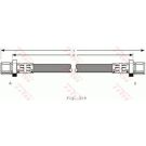 Bremsschlauch SUBARU LEGACY I 91-93 PHA216
