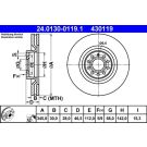 ATE Bremsscheibe 24.0130-0119.1