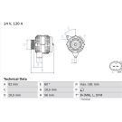 Lichtmaschine MERCEDES C-Klasse 0 986 042 550