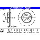 Bremsscheibe Bmw S. 2 1.5 14 24.0122-0292.1