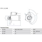 Starter 0 986 020 900