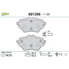 VALEO Bremsbeläge 601396