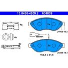 Bremsbelagsatz Citroen P. Jumper 2.0-3.0 Hdi 06- Ad 1600Kg 2 Sensoren 13.0460-4809.2