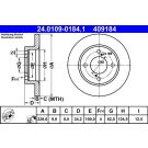 Bremsscheibe 24.0109-0184.1