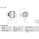 Lichtmaschine 0 986 045 390