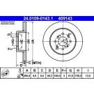 Bremsscheibe Honda T. Civic 1.3-1.7 95-05 24.0109-0143.1