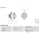 Lichtmaschine RENAULT Thalia 0 986 042 720