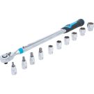 BGS Drehmomentschlüssel-Satz Abtrieb Innenvierkant 12,5 mm (1/2 ) 40 - 200 Nm 11-tlg 2865
