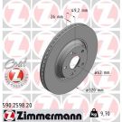 ZIMMERMANN Bremsscheibe 590.2598.20 ZIMMERMANN Bremsscheibe 590.2598.20