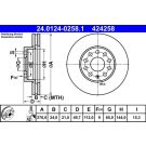 Bremsscheibe Vw P. Golf 1.2-2.0 12 24.0124-0258.1