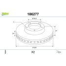 VALEO Bremsscheibe 186277