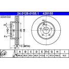 Bremsscheibe Db P. W204 07 24.0128-0155.1