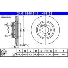 Bremsscheibe 24.0118-0151.1