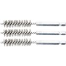 BGS Stahlbürste 12 mm Antrieb Außensechskant 6,3 mm (1/4 ) 3-tlg 3078-12-S