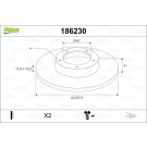 VALEO Bremsscheibe 186230
