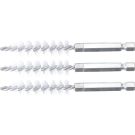 BGS Nylonbürste 12 mm Antrieb Außensechskant 6,3 mm (1/4 ) 3-tlg 3078-12-N