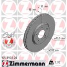 ZIMMERMANN Bremsscheibe 155.3902.20 Coat Z