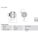 Lichtmaschine KIA,HYUNDAI 0 986 081 060