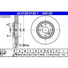 Bremsscheibe Citroen P. C5/Xantia 2.0-3.0 97 24.0128-0128.1