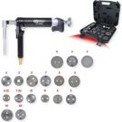 KS TOOLS Bremszylinder-Kolben-Werkzeugsatz mit Pneumatikspindel, 18-teilig 150.2000