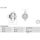 Lichtmaschine MERCEDES 0 986 049 010