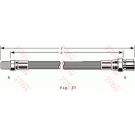 Bremsschlauch VA PORSCHE 924 2.0 75 PHB155