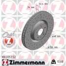 12 481 054 Sport Bremsscheibe VA Sport 100.3357.52 12 481 054 Sport Bremsscheibe VA Sport 100.3357.52