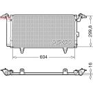 DENSO Kondensator, Klimaanlage DCN36005