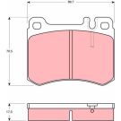 Bremsbelagsatz Db P. R107 300-500 GDB929
