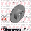 ZIMMERMANN Bremsscheibe 400.3614.20