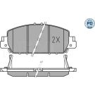 Bremsbelagsatz, Scheibenbremse MEYLE-PD: Advanced performance and design 025 257 9216/PD