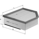 MAHLE Luftfilter LX 1289/1