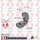 17 482 004 Sport Bremsscheibe HA Sport VW Golf,Passat,Corrado 88 SPORT Z 600.3201.52