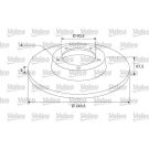 VALEO Bremsscheibe 675405 COATED