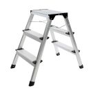 SW-Stahl Stufenleiter Alu, 3-stufig klappbar 20922L