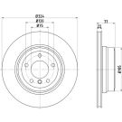 Bremsscheibe Bmw T. 1 (E82/E88) 3.0 07-13 92201903 Bremsscheibe Bmw T. 1 (E82/E88) 3.0 07-13 92201903