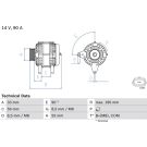 Lichtmaschine RENAULT Twingo 0 986 046 440