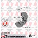 ZIMMERMANN Bremsscheibe 600.3201.20