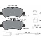 Bremsbelagsatz Ford T. Transit 2.0-3.2 Tdci 13 2560303