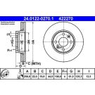Bremsscheibe Renault P. Clio/Kangoo 08 24.0122-0270.1