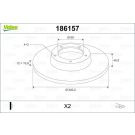 VALEO Bremsscheibe 186157